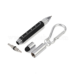 Aluminum Practical 6-in-1 Keychain Pen&nbsp;AJEW-R004-01P-09