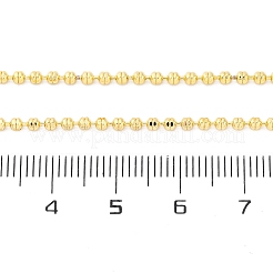 Brass Rondelle Link Chain Necklaces for Women&nbsp;X-NJEW-K282-04G