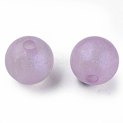 Rainbow Iridescent Plating Acrylic Beads&nbsp;MACR-N006-16B-B01