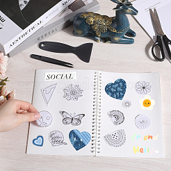 Sticker Collecting Loose-leaf A5 Spiral Bound Notebook&nbsp;AJEW-CP0007-84F