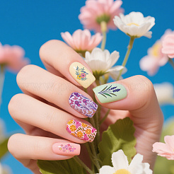 Plastic Nail Art Image Templates&nbsp;AJEW-UN0002-49E