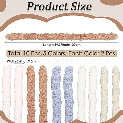 10Pcs 5 Colors Coral Fleece Sticks&nbsp;DIY-CP0011-74A