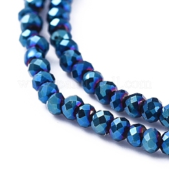 Electroplate Glass Beads Strands&nbsp;EGLA-F149-FP-05