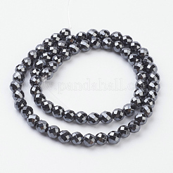 Non-Magnetic Synthetic Hematite Beads Strands&nbsp;HEMA-4D