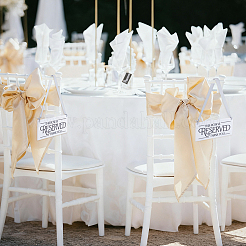 Acrylic Seat Reserved Sign Hanging&nbsp;DJEW-WH0016-74