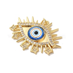 Rack Plating Brass Cubic Zirconia Pendants&nbsp;KK-G504-22G-01
