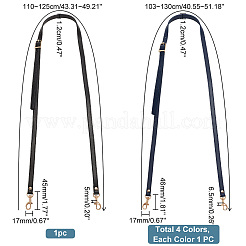 5Pcs 5 Style Adjustable PU Imitation Leather Bag Straps&nbsp;FIND-PH0017-85