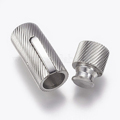Tarnish Resistant 304 Stainless Steel Bayonet Clasps&nbsp;STAS-O114-042B-P