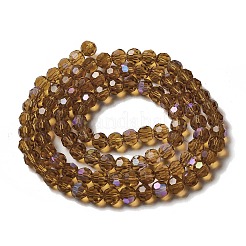 Electroplate Transparent Glass Beads Strands&nbsp;EGLA-A035-T6mm-L04