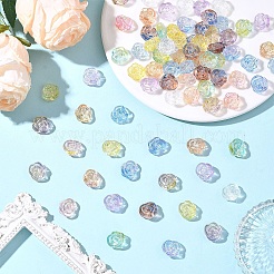 100Pcs 10 Colors Transparent Normal Glass Beads&nbsp;GLAA-YW0005-45