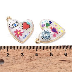 Rack Plating Alloy Enamel Pendants&nbsp;X-FIND-E043-01KCG