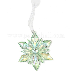 Christmas Transparent Plastic Pendant Decoration&nbsp;HJEW-G022-01B