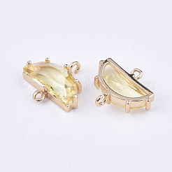 Transparent Glass Links connectors&nbsp;GLAA-T007-16