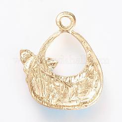 Enamel Style Alloy Rhinestone Pendants&nbsp;ENAM-S108-349B