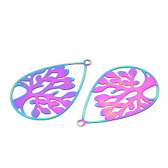201 Stainless Steel Filigree Pendants&nbsp;STAS-TAC0004-60RC