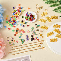 DIY Letter & Number Charms Accessories for Cup Handle Making Kit&nbsp;DIY-TA0009-52