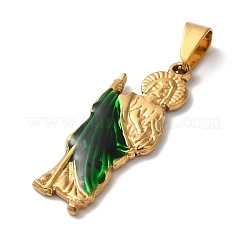 PVD Vacuum Plating 304 Stainless Steel Enamel Pendants&nbsp;STAS-L081-043G
