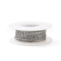 Tarnish Resistant 304 Stainless Steel Cable Chains&nbsp;CHS-C002-03P