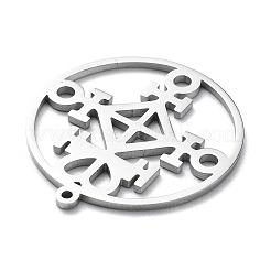 Non-Tarnish 304 Stainless Steel Pendants&nbsp;STAS-D036-09P