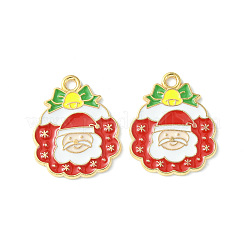 Christmas Alloy Enamel Pendants&nbsp;ENAM-D047-10LG-02