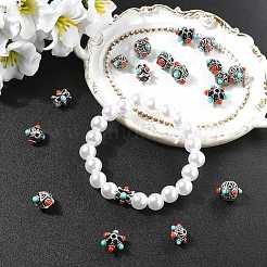18Pcs 6 Styles Tibetan Style Alloy Beads&nbsp;FIND-CJ0005-74