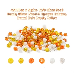 4500Pcs 6 Style 12/0 Glass Seed Beads&nbsp;SEED-YW0001-27A