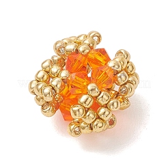 Transparent Glass Seed Beaded Beads&nbsp;PALLOY-MZ01244
