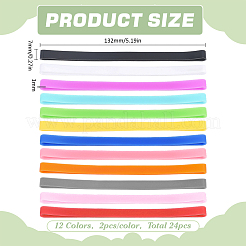 24Pcs 12 Colors Silicone Multifunctional Elastic Band&nbsp;FIND-DC0008-45