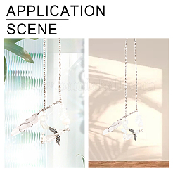 Natural Crystal Bullet Pendant Decorations&nbsp;HJEW-CA0001-58