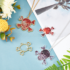 24Pcs 4 Style Alloy Open Back Bezel Pendants&nbsp;FIND-OC0001-38