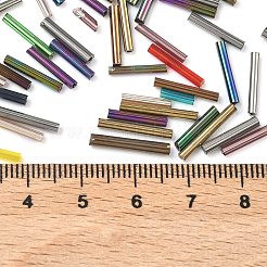 Glass Round Bugle Beads&nbsp;SEED-XCP0001-44