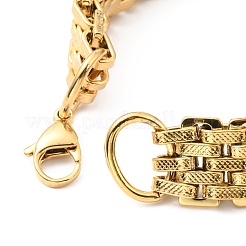 PVD Vacuum Plating 201 Stainless Steel Watch Band Bracelets&nbsp;STAS-E165-09G