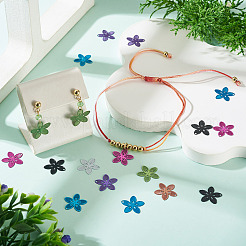 70Pcs 7 Colors Spray Paint 430 Stainless Steel Charms&nbsp;STAS-TA0006-07