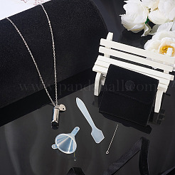 1Pc Openable Column 304 Stainless Steel Memorial Urn Ashes Pendant Necklace Set&nbsp;NJEW-TA0001-18