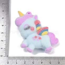 Flocky Resin Pendants&nbsp;RESI-S017-02C