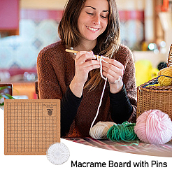 Square Cork Blocking Mats for Knitting&nbsp;TOOL-WH0005-17B