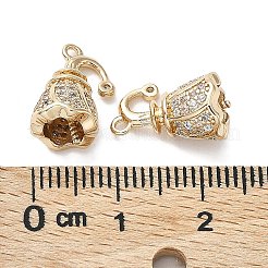 Brass with K9 Glass Pinch Bails&nbsp;KK-Z031-06KCG