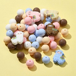 Silicone Focal Beads Alpaca/Round&nbsp;SIL-FS0001-13