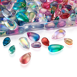 200Pcs 2 Style Transparent Glass Charms&nbsp;GLAA-TA0001-12