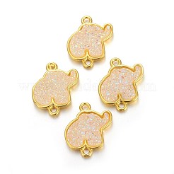 Brass Links connectors&nbsp;KK-O117-E