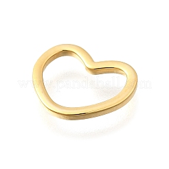Brass Heart Linking Rings&nbsp;KK-B131-09G