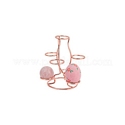 7-Slot Iron Easter Egg Display Stands&nbsp;ODIS-WH0058-21A-RG