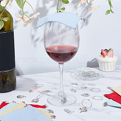 Polyester Weighted Outdoor Wine Glass Covers&nbsp;DIY-NB0014-96