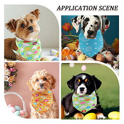 4Pcs 4 Styles Triangle Polyester Pet Handkerchi&nbsp;AJEW-CP0006-08A-02