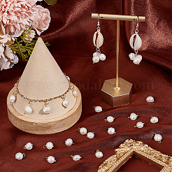 50Pcs 2 Colors Natural Cultured Freshwater Pearl Nuggets Charms&nbsp;PALLOY-PH01721