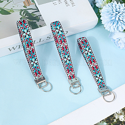 Iron with Polyester Inwrought Keychain&nbsp;KEYC-WH20054-011A