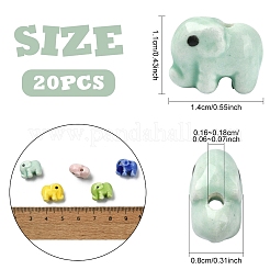 20Pcs Handmade Porcelain Ceramic Beads&nbsp;PORC-YW0001-81