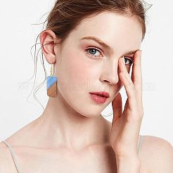 DIY Dangle Rectangle Earring Making Kits&nbsp;DIY-OC0006-08