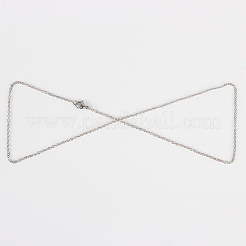 304 Stainless Steel Cable Chain Necklace Making&nbsp;STAS-P045-05