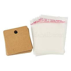 20Pcs Paper Earring Display Cards&nbsp;CDIS-TADJ0002-01F